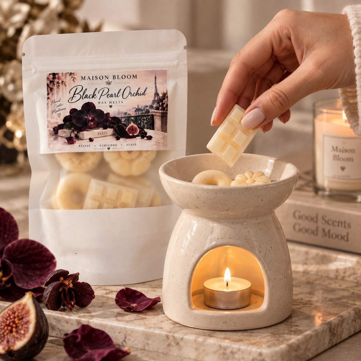 Wax melts Black Pearl Orchid